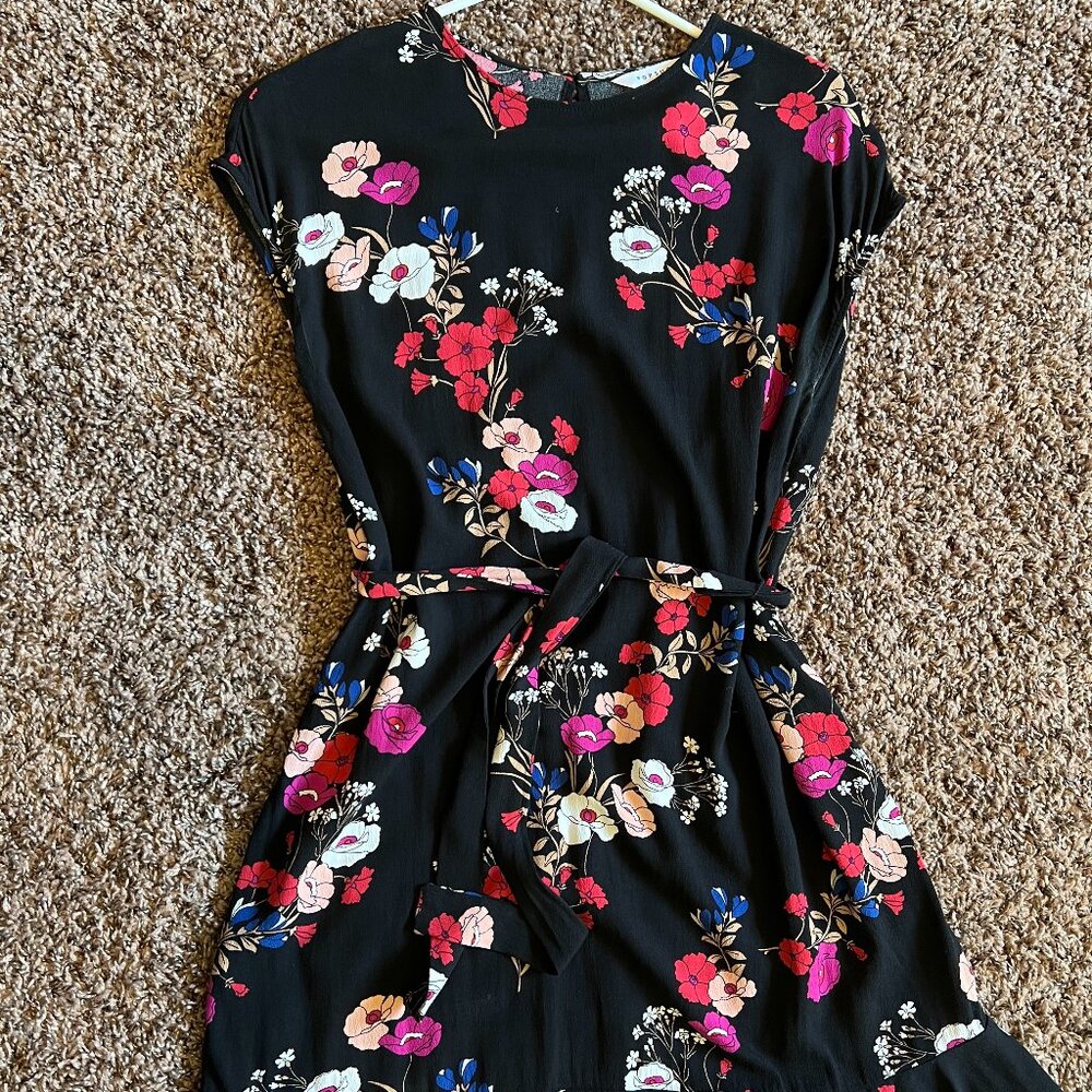 Popsugar Floral Midi Dress Size XS